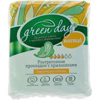 На фото изображено Прокладки женские "Green Day" Ultra Normal Dry 10 шт.