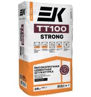 На фото изображено Смесь штукатурная ЕК ТТ100 STRONG 25 кг
