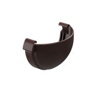 На фото изображено Заглушка желоба  Docke Premium D=120 шоколад