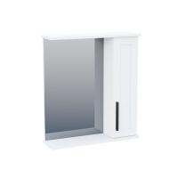 На фото изображено Зеркало-шкаф SANTREK HOME "Кристин-60" (Белый монохромный) 1 дверь 620х700х175