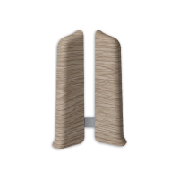 На фото изображено 203 Заглушки (левая/правая) Лексида 80мм Дуб беленый 1пара (1уп/10пар)