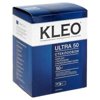 На фото изображено KLEO ULTRA 50. Клей для стеклообоев и флизелиновых обоев. сыпучий