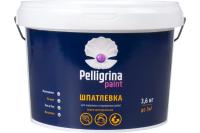 На фото изображено ШПАТЛЕВКА УНИВ. АКРИЛ. ДЛЯ НАРУЖ./ВНУТР. РАБОТ  3,6 КГ (4) "PELLIGRINA PAINT"