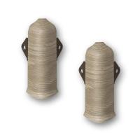 На фото изображено 253 Угол наружный Лексида 80мм с крепежом Ясень серый 2шт (1уп/10пар)