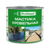 На фото изображено МАСТИКА БИТУМНАЯ КРОВЕЛЬНАЯ 2 Л (1,8 КГ) "PROFIMAST" 