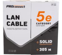 На фото изображено UTP 4PR 26AWG CAT5e CCA (омедненка) PROCONNECT кабель цена за 1 метр АКЦИЯ*