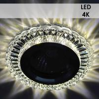 На фото изображено Светильник Росток LB0015 CL хром MR16 LED 4000K SMD