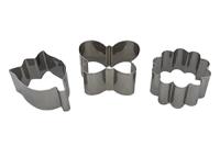 На фото изображено ФОРМЫ КУЛИНАРНЫЕ "ВЕСНА" МЕТАЛЛ. НАБОР 3 ШТ. (1/12/144) "МУЛЬТИДОМ"  8.17