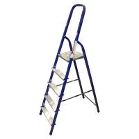 На фото изображено СТРЕМЯНКА  АЛЮМИНИЕВАЯ  5 СТ.(1) "АЛЮМЕТ"