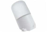 На фото изображено Светильник НПП-1 наклонный,  для сауны настенный, белый, 60Вт, Е27, IP65,закаленное стекло,керам. па