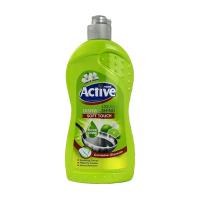 На фото изображено средство для мытья посуды ACTIVE  500мл Лайм и цветы 1/12