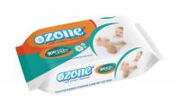 На фото изображено Влажные салфетки Ozone 100шт д/детей ромашка