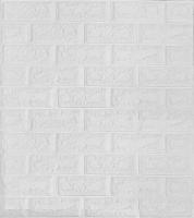 На фото изображено 3D cамоклеющиеся панели 700*770*3мм "Кирпич белый классический" АКЦИЯ