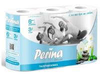 На фото изображено Туал.бум.PERINA 3-х сл. (6шт.) DeLuxe 