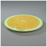 На фото изображено Подставка для торта вращающаяся «Апельсин», d=30 см, в подарочной упаковке