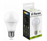 На фото изображено Лампа FERON LED A60 10W E27 4000K 230V LB-92