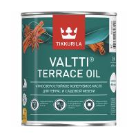 На фото изображено ТИККУРИЛА VALTTI TERRACE OIL Масло для террас (база ЕС) 0,9л