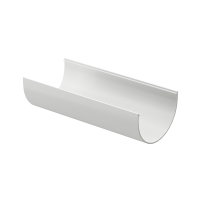 На фото изображено Желоб водосточный Docke Premium D=120 3000  пломбир