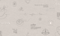На фото изображено 589698 Ateliero Cafe Обои виниловые на флиз основе горячего тиснения 1,06х10 м