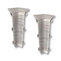 На фото изображено 230 Угол внутренний Лексида 80мм Дуб айсберг 2шт (1уп/10пар)