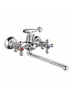 На фото изображено 2319 Смеситель Ванна LEDEME Крест длин нос 1/2 м/к