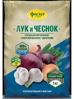 На фото изображено УДОБРЕНИЕ "ЛУК И ЧЕСНОК" 1 КГ (12) "ФАСКО"