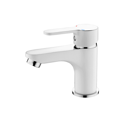 На фото изображено 1003W Смеситель Тюльпан LEDEME шар. d-35 (белый/хром)