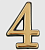 Цифра самокл. мал. золото "4"***