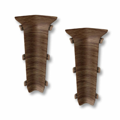 На фото изображено 406 Угол внутренний Лексида 80мм Дуб дворцовый 2шт (1уп/10пар)