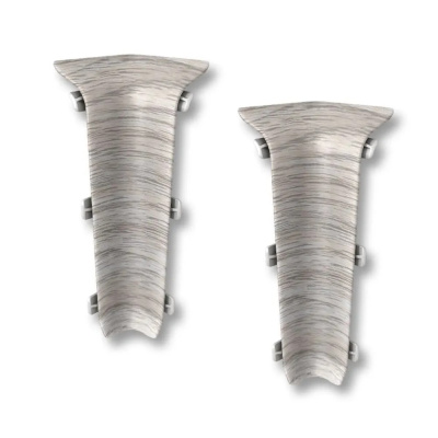 На фото изображено 230 Угол внутренний Лексида 80мм Дуб айсберг 2шт (1уп/10пар)