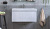 На фото изображено Тумба под раковину Compo 800-0-1 (9696) навесная белый глянец + Раковина керамическая модель 9696-80
