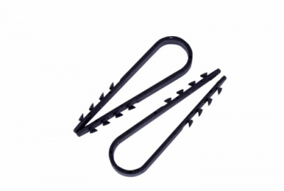 На фото изображено Дюбель-хомут 5-10 круглый черный (100 шт.) PROCONNECT 07-4521