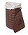 КОРЗИНА ДЛЯ БЕЛЬЯ УГЛОВАЯ BLB-07-D 35*35*50 СМ БАМБУК ТЁМНЫЙ (1/14) "РЫЖИЙ КОТ" *** АКЦИЯ