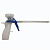 На фото изображено Пистолет для монтажной пены прозрачный Корпус, адаптер, курок -ПП; шток 185мм, (шт.)