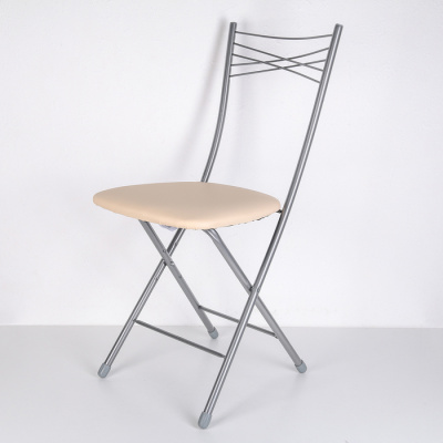 На фото изображено СТУЛ КУХОННЫЙ СКЛАДНОЙ "НИКА 1" (2) СЛОНОВАЯ КОСТЬ