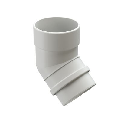 Фото Колено 45  Docke Premium D=85 пломбир На фото изображено Колено 45  Docke Premium D=85 пломбир