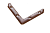 уголок УГ-100 МЕДЬ АНТИК (100) ТОНАР ***