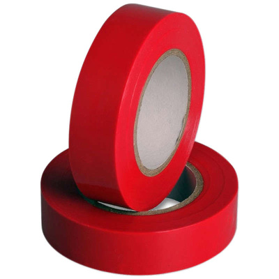 На фото изображено Изолента ПВХ 15 х 20 красная (10/200) АКЦИЯ ***