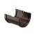 На фото изображено Соединитель желоба  Docke Premium D=120 шоколад 3м
